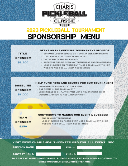 Sponsors Charis Health Center